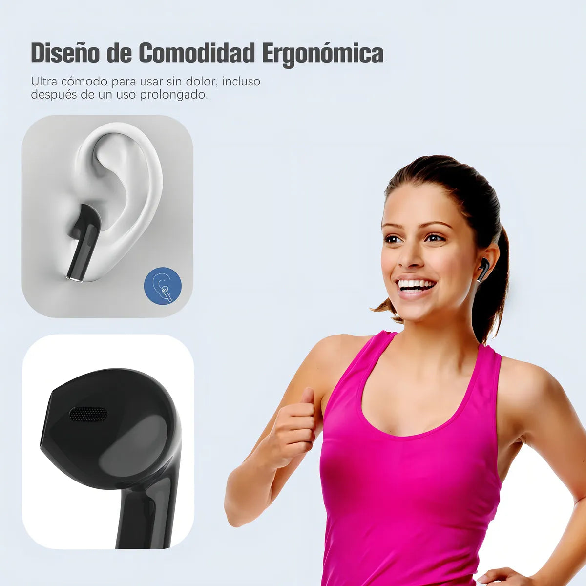 Audifonos Bluetooth Inalambricos 1hora Negros